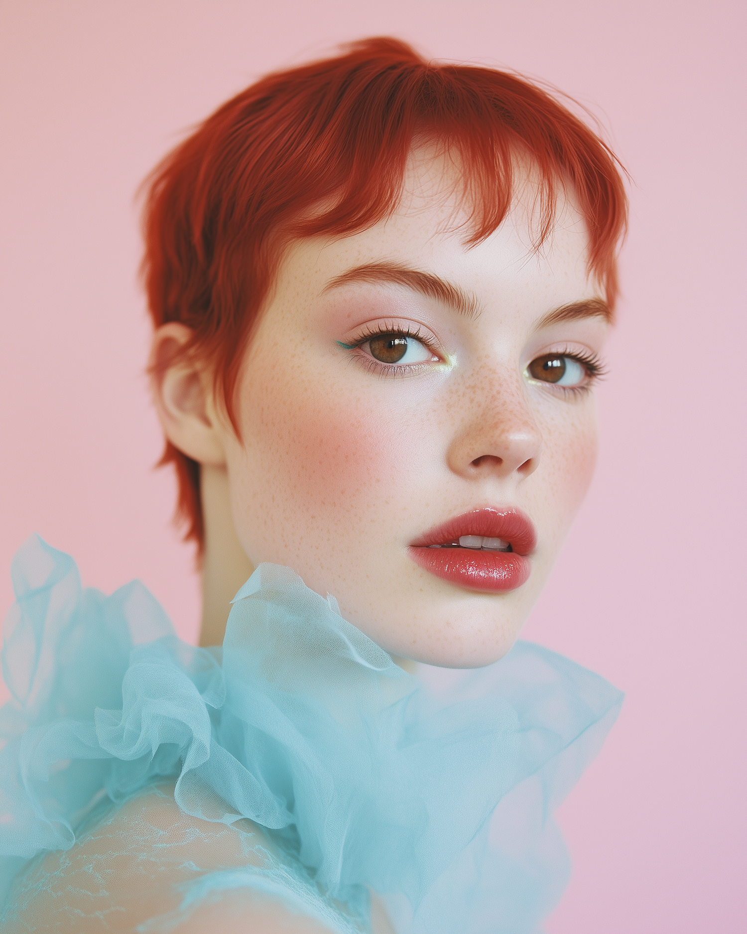 Portrait of a Person with Red Hair