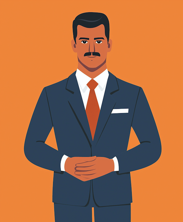 Stylized Professional Man Illustration