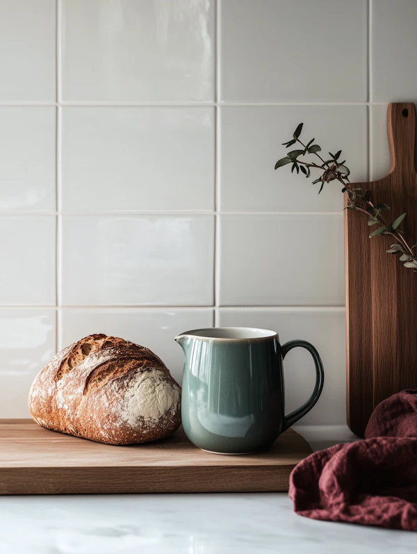 Rustic Bread Scene