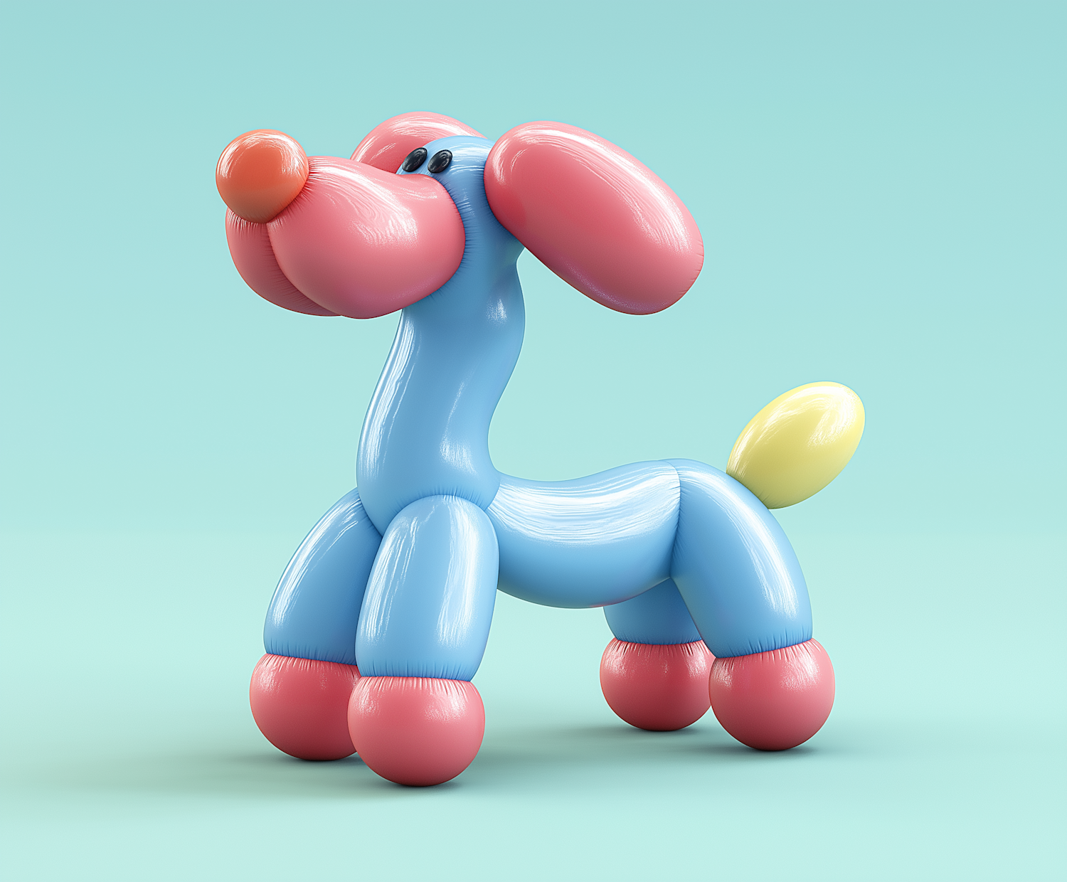 Whimsical 3D Balloon Dog