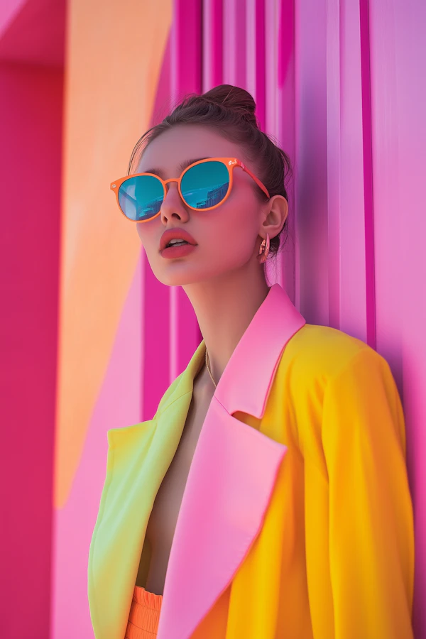 Vibrant Fashion Portrait
