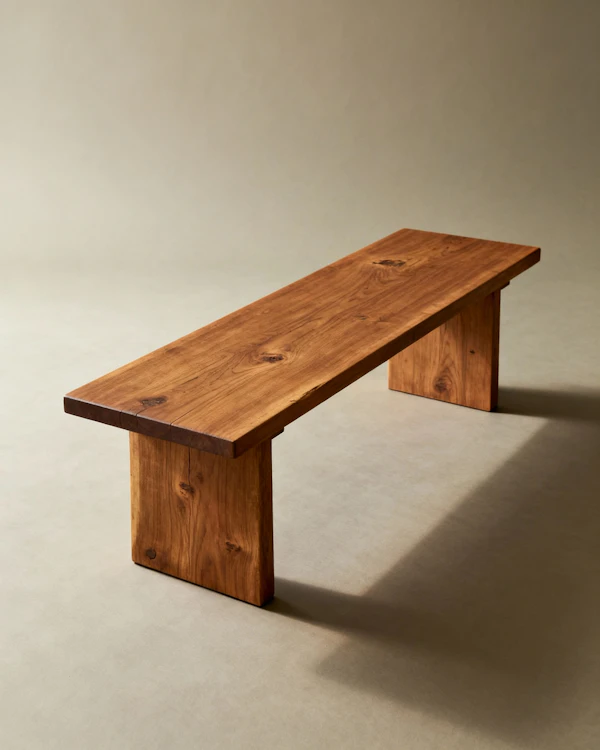 Minimalist Wooden Bench