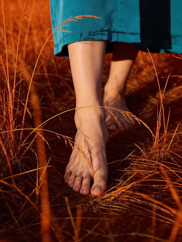 Bare Feet in Grass