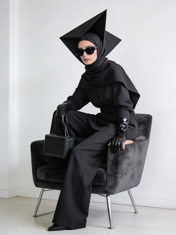 Avant-Garde Fashion Pose