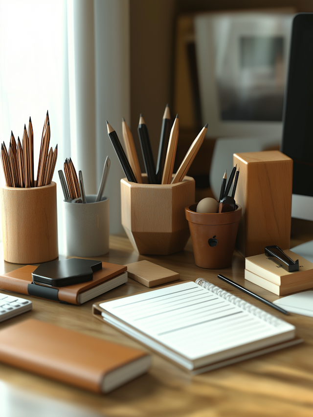 Organized Desk Workspace