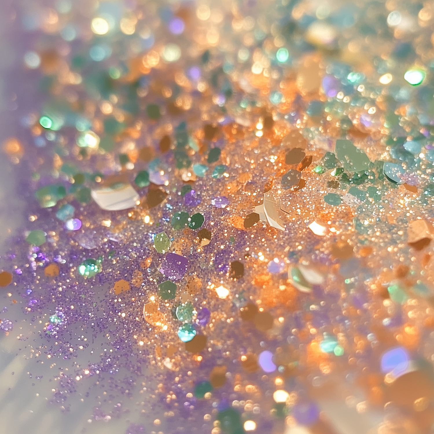 Close-up of Colorful Glitter