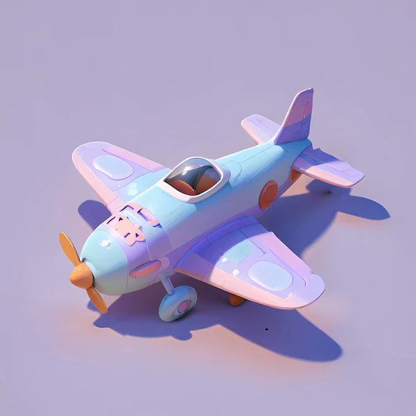 Whimsical Toy Airplane