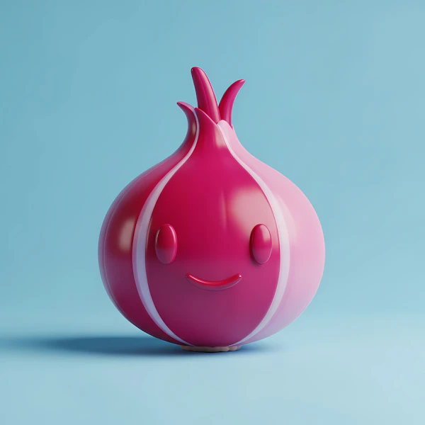 Smiling Onion Character