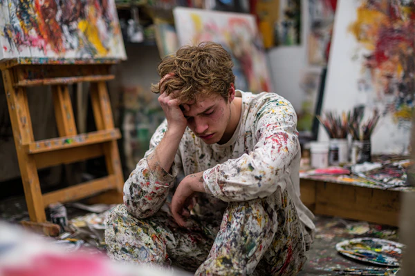 Contemplative Artist