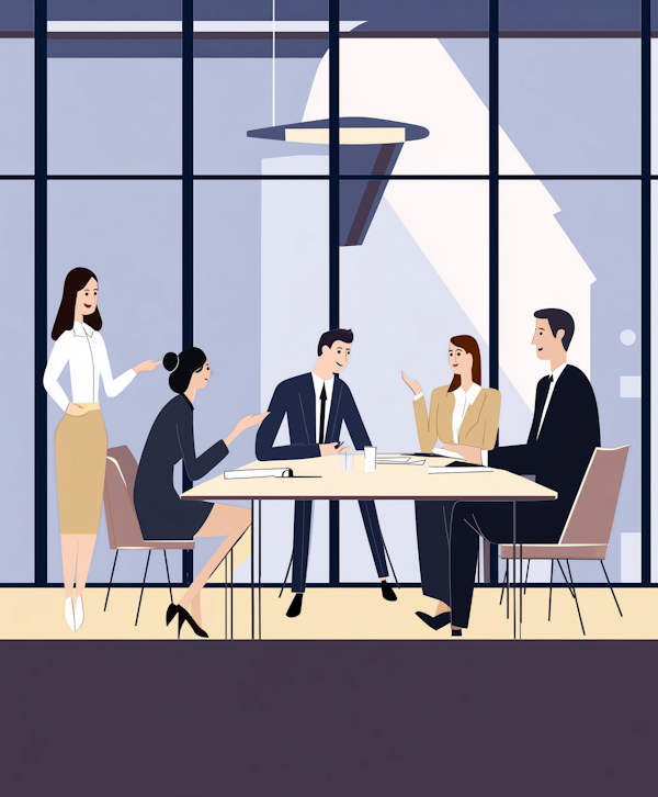 Corporate Meeting Illustration