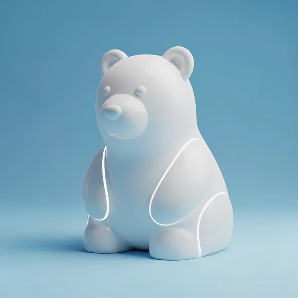 Glossy Bear Sculpture