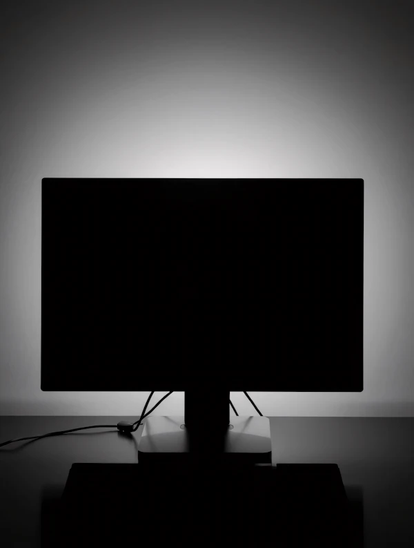 Minimalist Monitor Silhouette