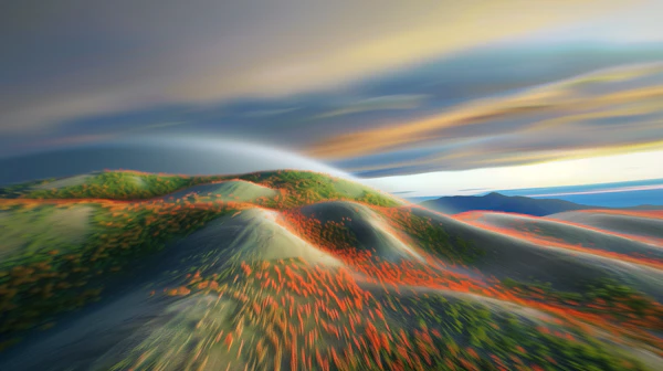 Surreal Landscape Scene