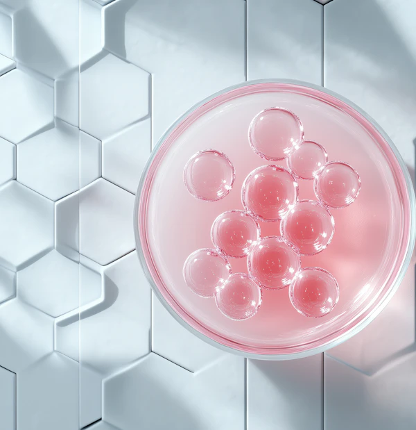 Petri Dish with Bubbles