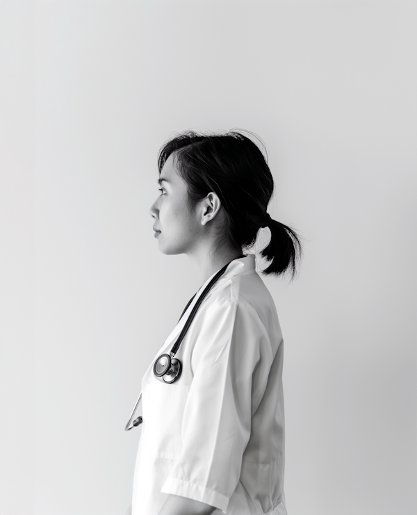 Contemplative Asian Healthcare Professional