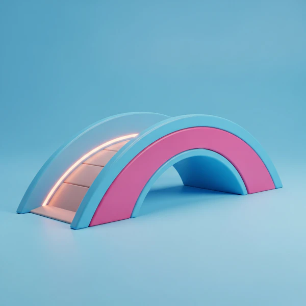 Futuristic Rainbow Arch