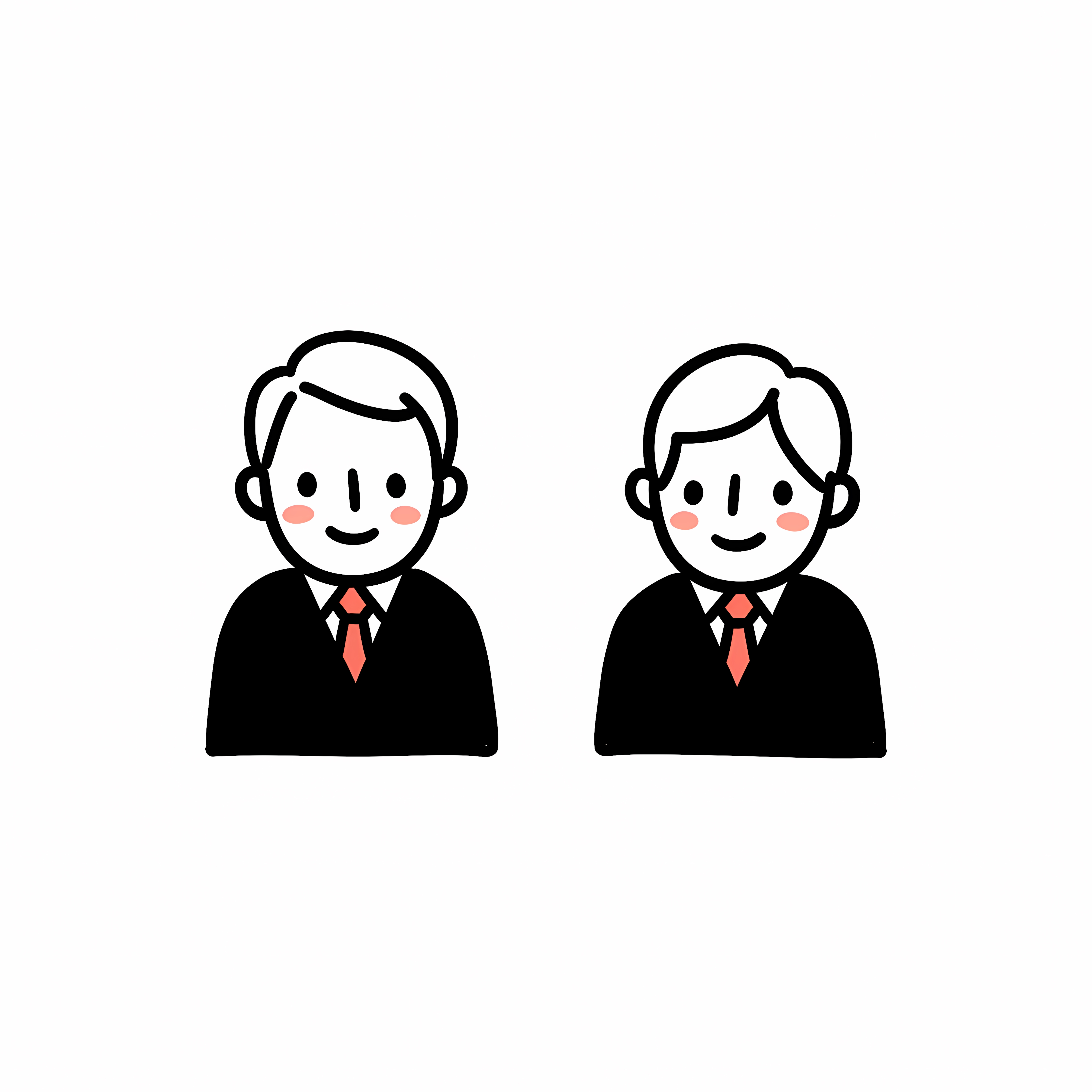 Cartoon Duo Illustration Illustration on Lummi