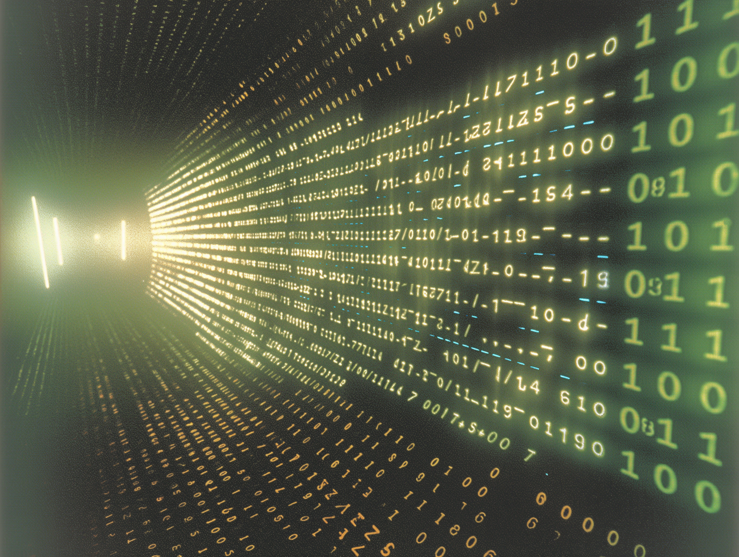 Digital Binary Code Visualization