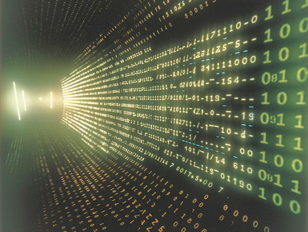 Digital Binary Code Visualization