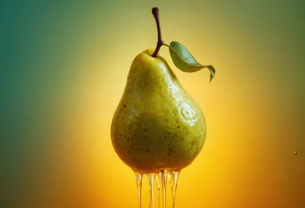 Glossy Pear with Syrup