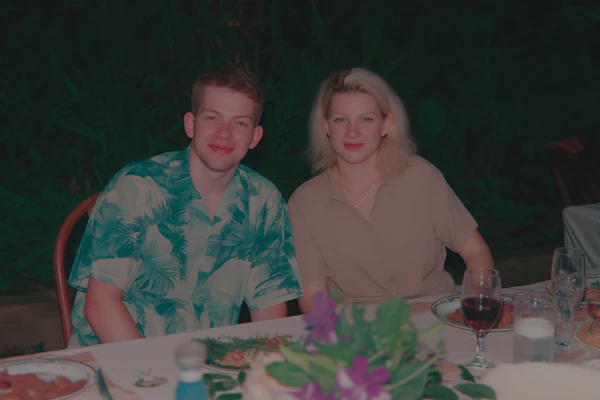 Outdoor Dinner Couple