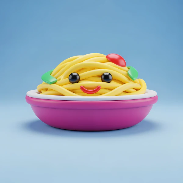 Smiling Spaghetti Bowl