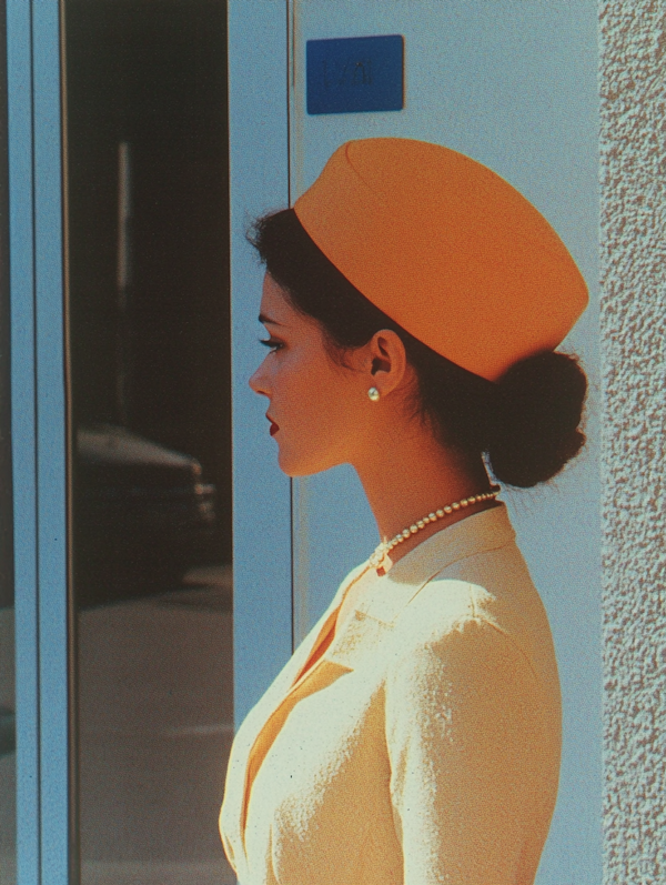 Woman in Orange Hat