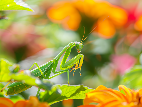 Praying Mantis on Foliage