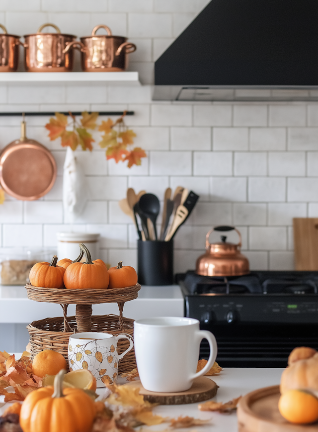 Cozy Autumn Kitchen Scene