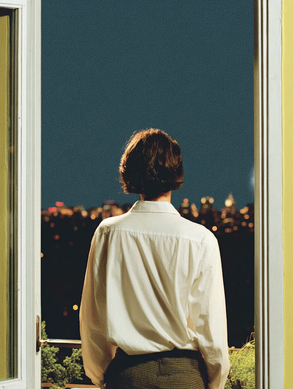 Balcony Night Contemplation
