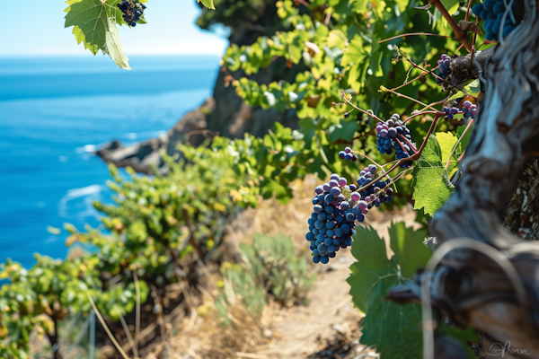 Coastal Vineyard Grape Clusters