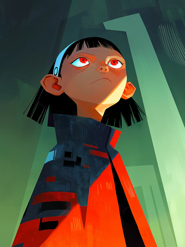 Determined Gaze Portrait