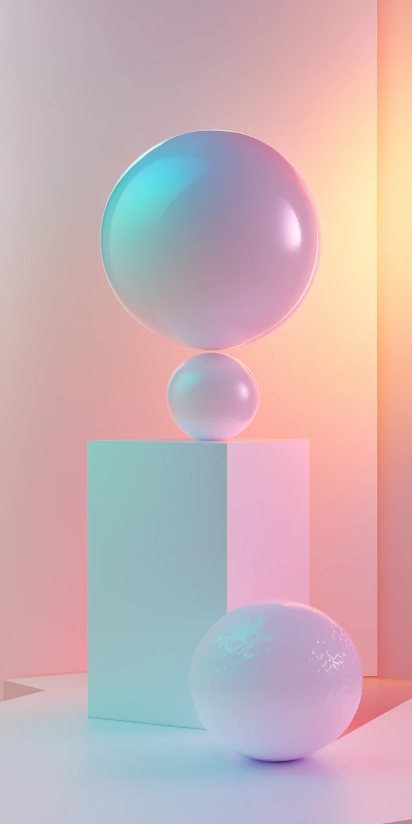 Minimalist 3D Composition