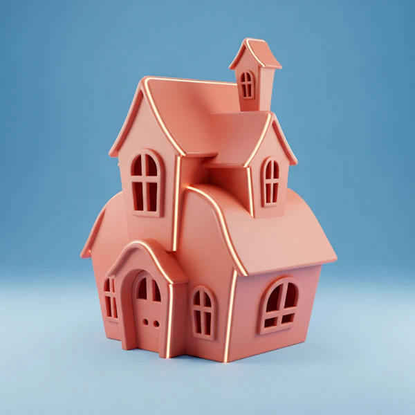 Whimsical Peach House