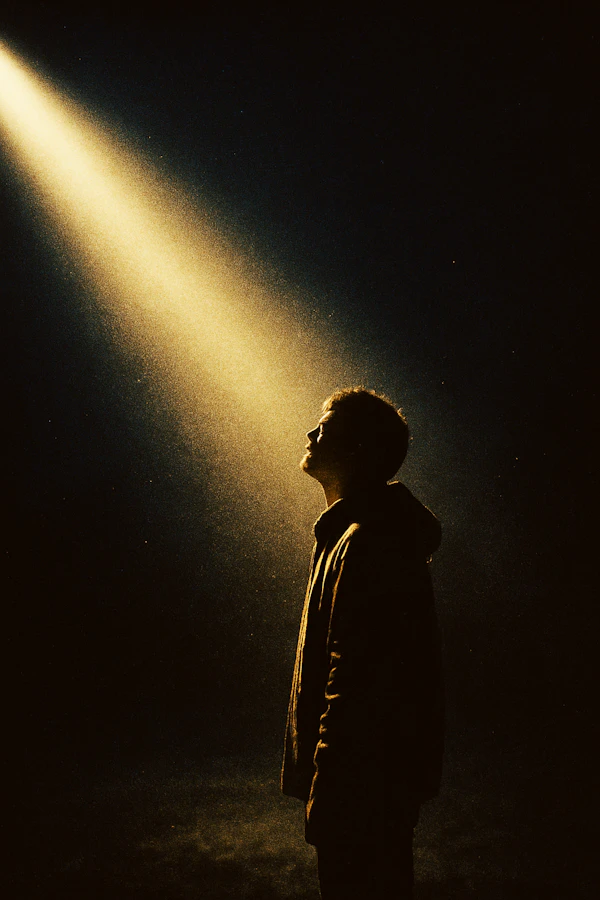 Golden Light on a Person