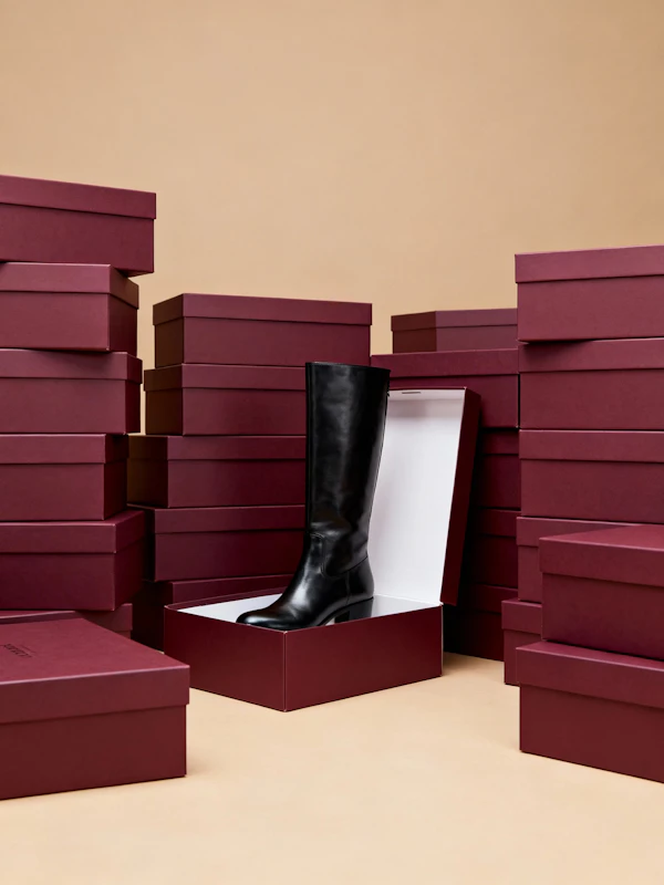 Luxury Leather Boot Display