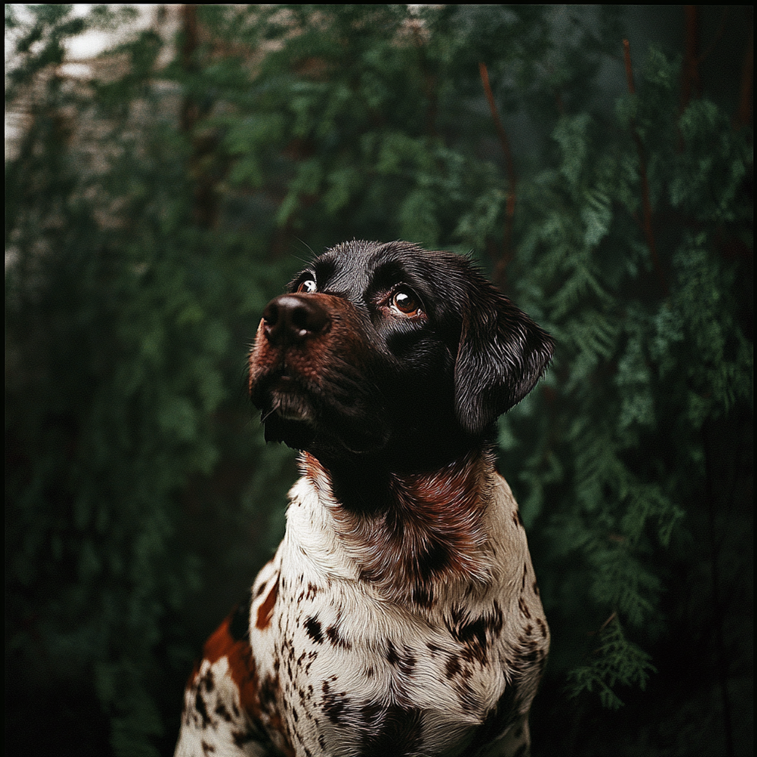 Curious Dog in Nature