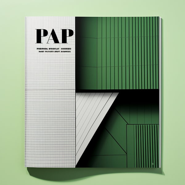 PAP Magazine Cover: Architectural Abstraction in Graphic Design