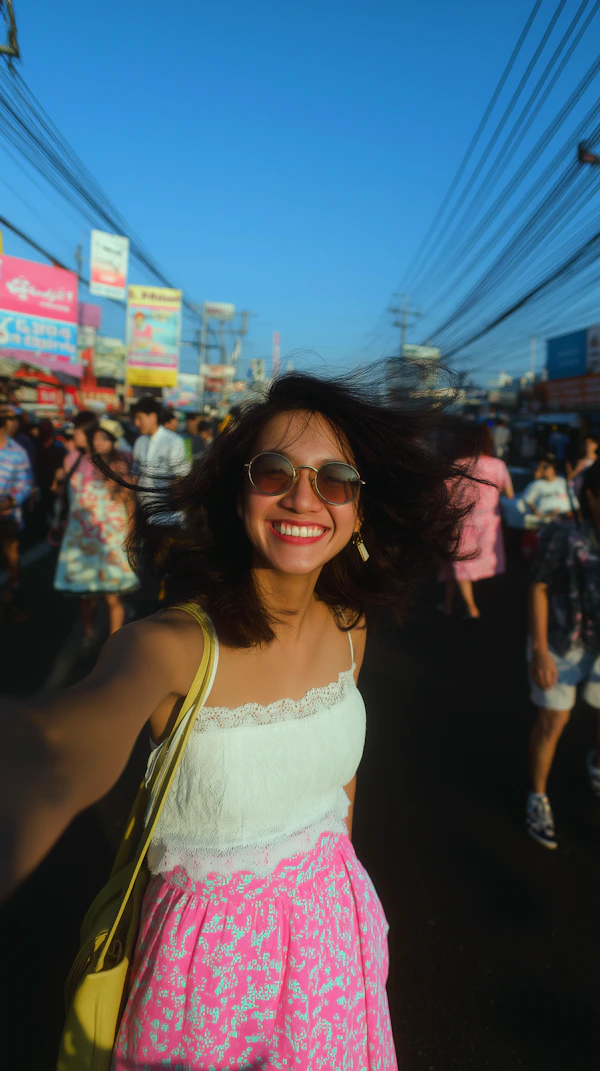 Woman Taking Selfie