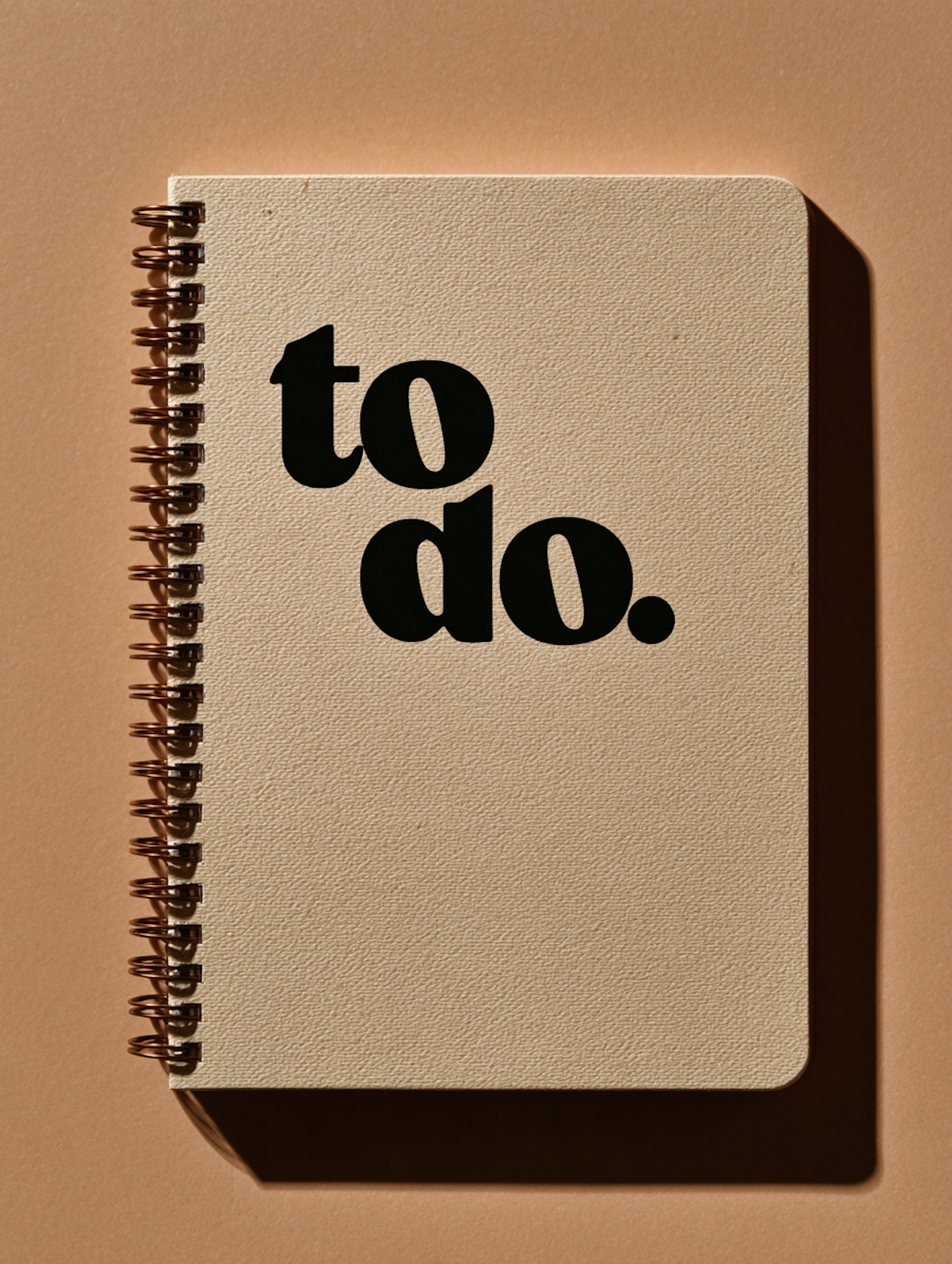 Beige To-Do Notebook