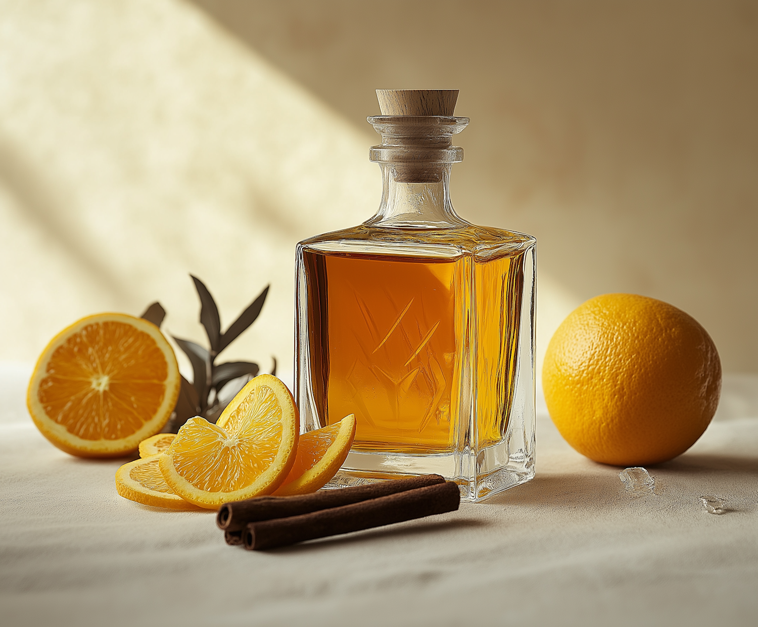 Elegant Decanter with Citrus and Spice