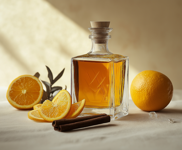 Elegant Decanter with Citrus and Spice