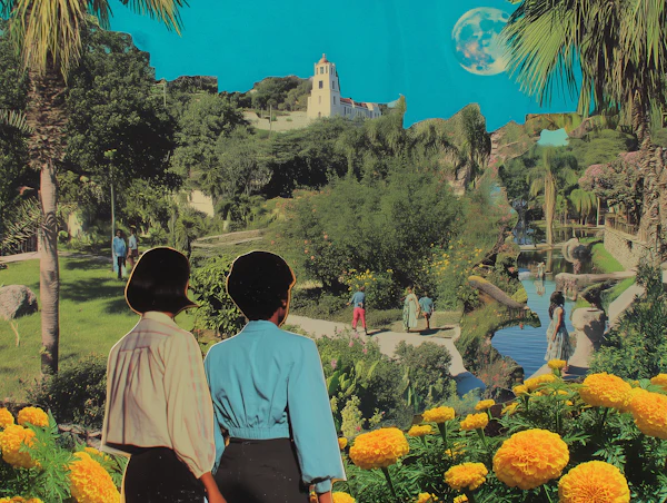 Tropical Garden Scene