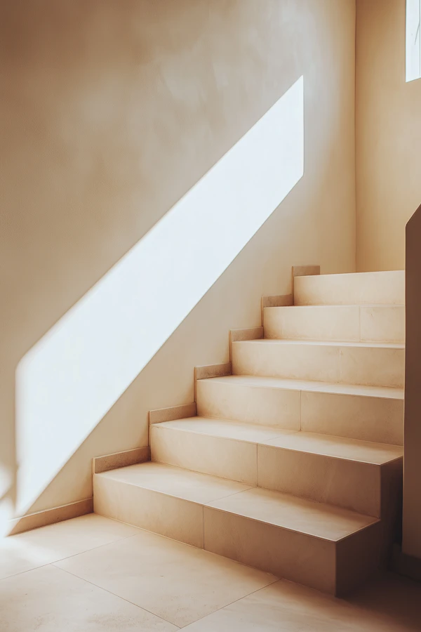 Minimalist Staircase with Natural Light