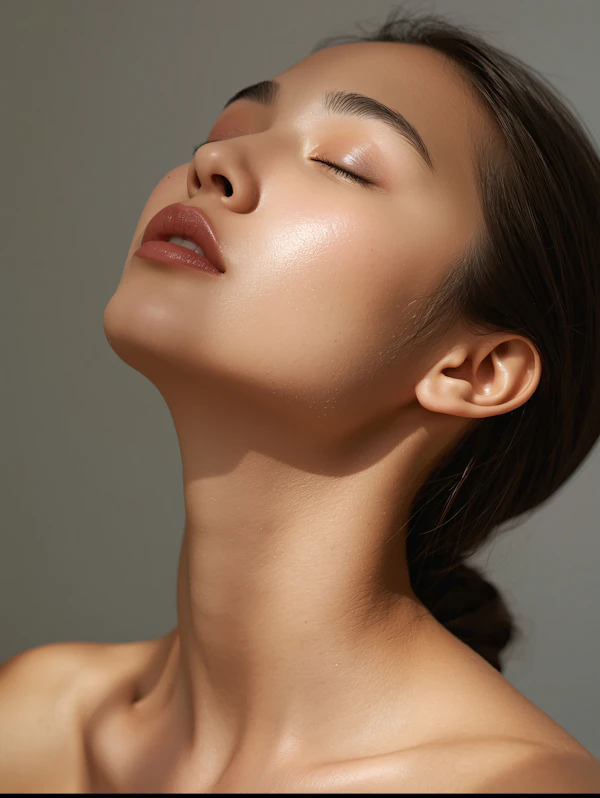Serene Portrait Close-Up