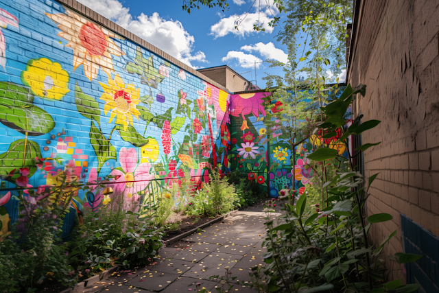 Vibrant Alley Mural