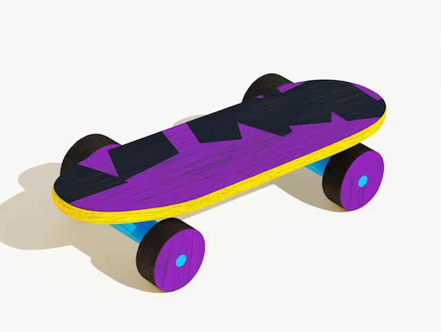 Stylized Skateboard Design