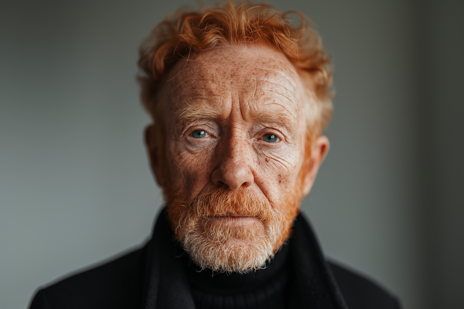 Elderly Man with Red Hair Portrait