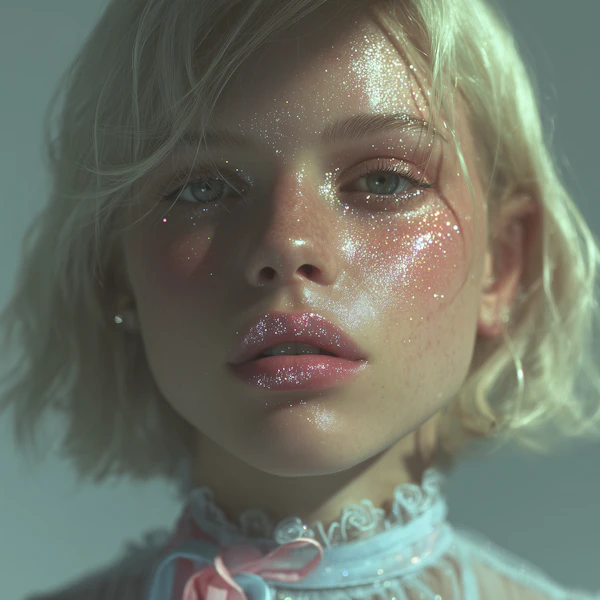 Glitter Adorned Portrait
