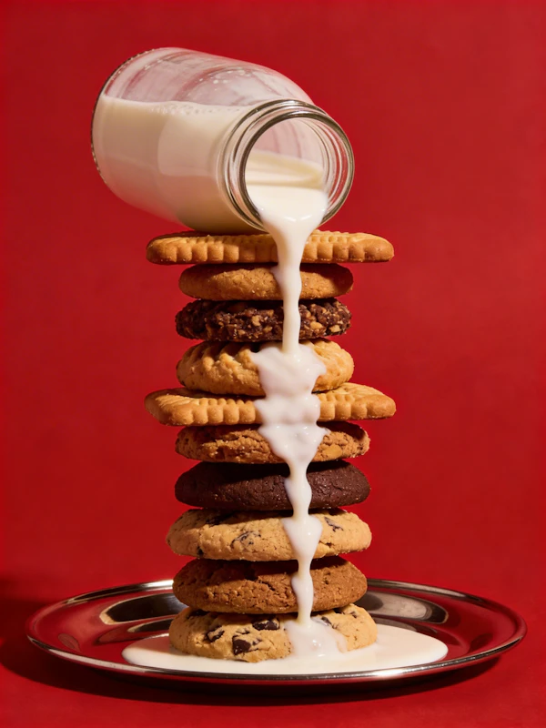 Cookies and Milk Cascade